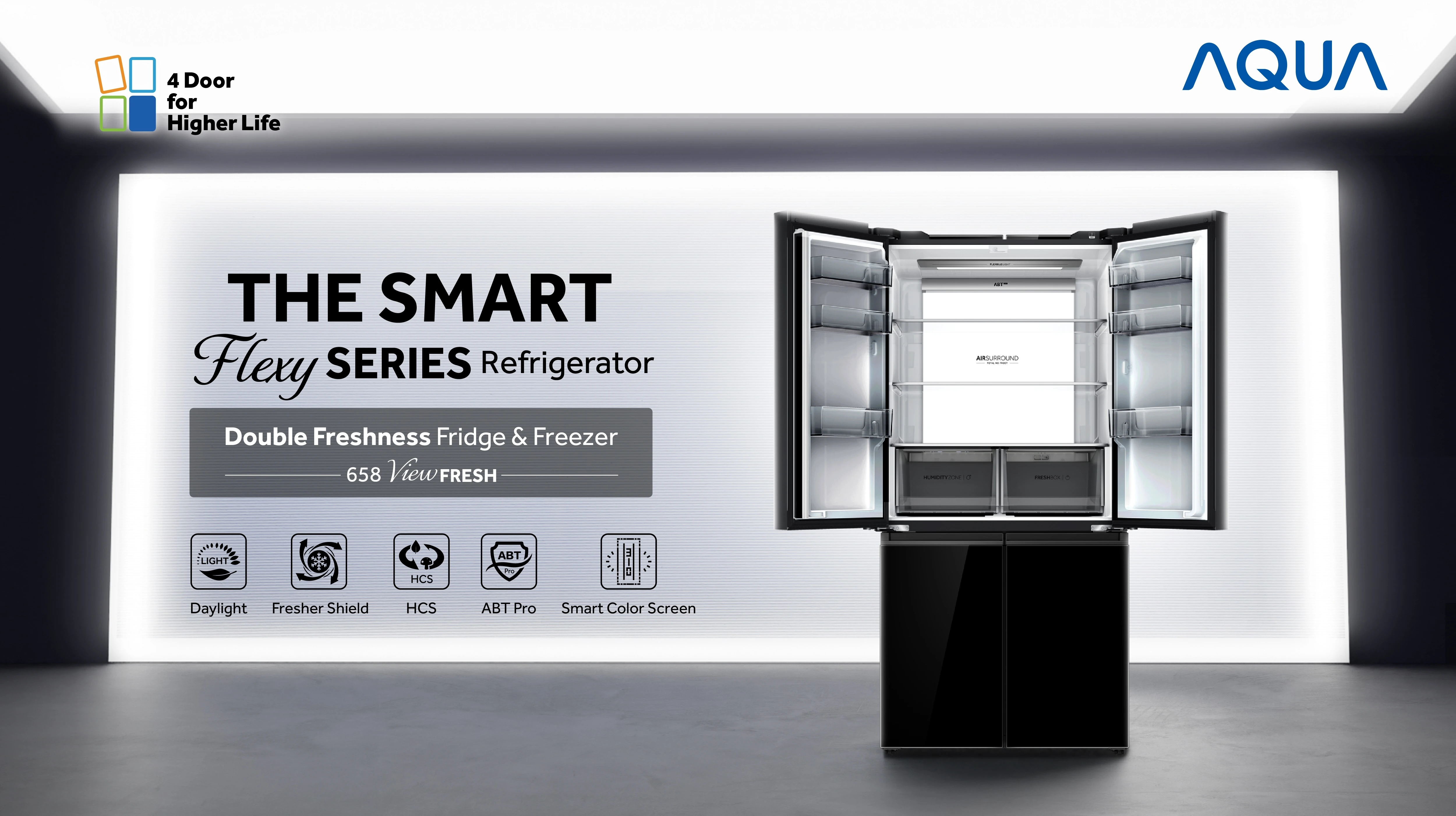 kulkas AQUA Elektronik AQR-CTD746RAG(BK)